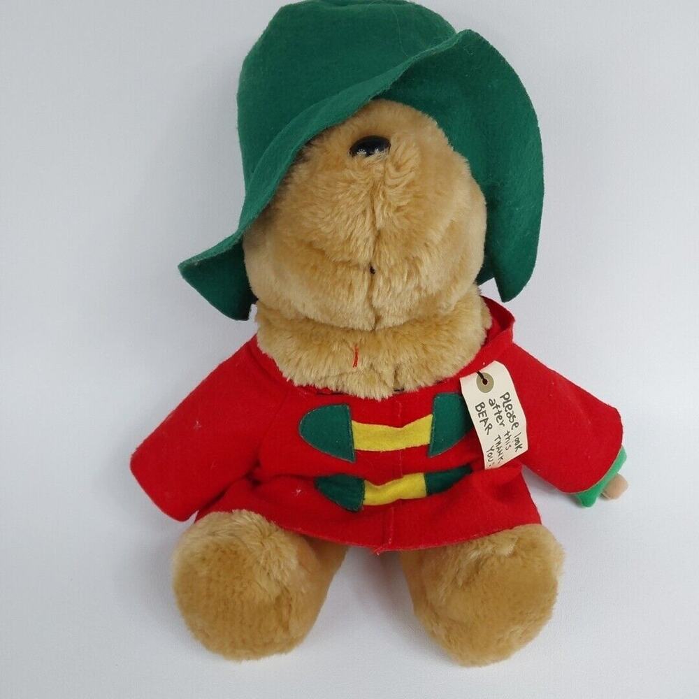 Paddington Bear Green Hat Sears Kids Gifts Rare Vintage EUC Machine Wash 16”